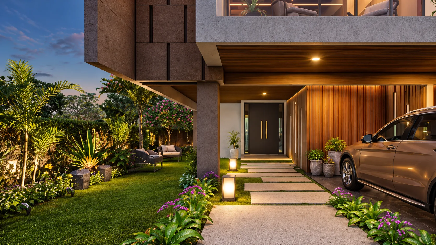 Private Arrival Garden - Ace Villas